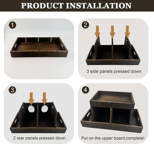 Vista 3 de YEXEXINM Organizador de pañales – Mesa cambiadora de madera duradera con almacenamiento de pañales para dispensador de toallitas, calentador