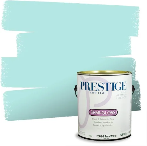 Vista 147 de PRESTIGE Pintura interior e imprimación en uno, salpicaduras acuosas, cáscara de huevo, 1 galón
