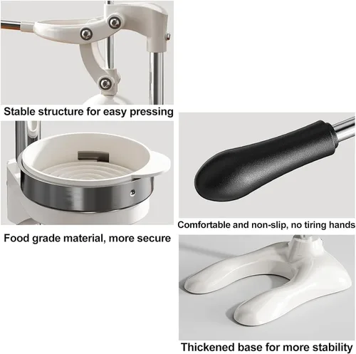 Vista 5 de Exprimidor de cítricos de hierro fundido, máquina exprimidora de prensa manual, exprimidor manual de frutas, base de ventosa antideslizante