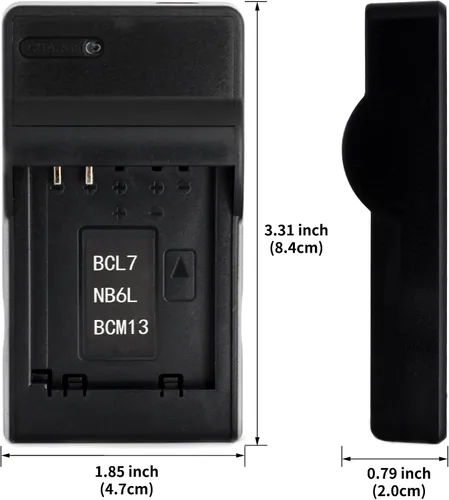 Vista 3 de Norifon Cargador USB NB-6L para Canon PowerShot SX530 HS, SX610 HS