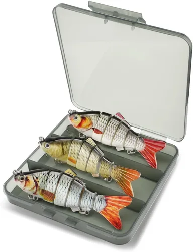 Vista 5 de ODS Bionic - Señuelo de pesca para pesca Señuelos biónicos de natación con anzuelos de pesca de agua dulce y salada