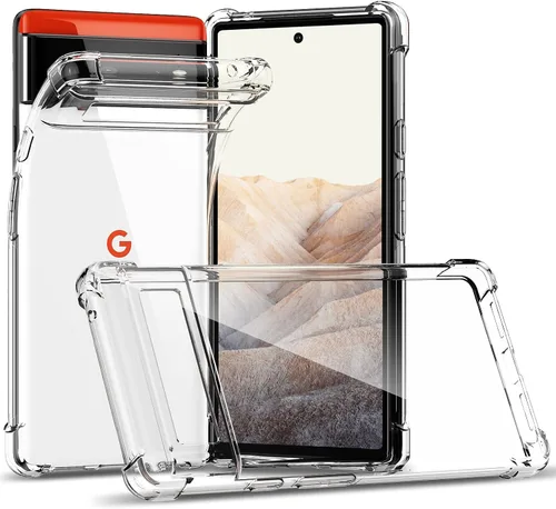 Vista 5 de Funda para Google Pixel 6A, 3D hecha a mano con piedras impresionantes con diamantes de imitación para Google Pixel 6A (A blanco completo)