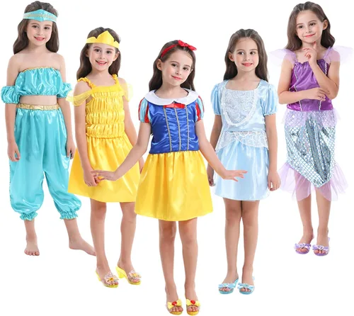 Vista 2 de VGOFUN Disfraz de princesa para niñas y niñas