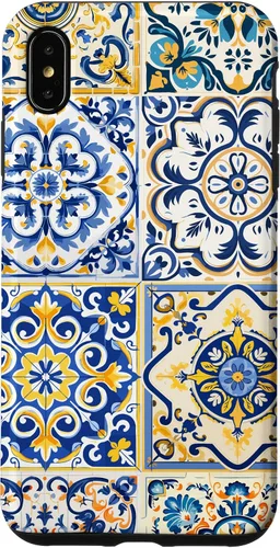 Vista 11 de Funda para iPhone 17 con diseño de azulejos mediterráneos sicilianos