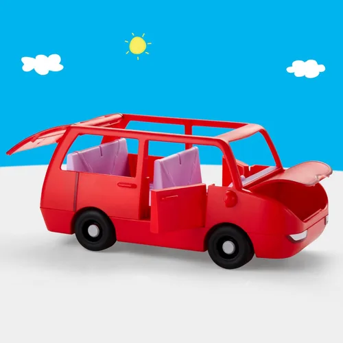 Vista 9 de PEPPA PIG Peppa's Big Family Car con 2 figuras (para 5), juego de autos de juguete para niñas y niños, niños a partir de 3 años