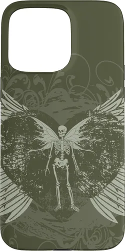 Vista 31 de Y2K Grunge Aesthetic Alt Goth Fairy Skeleton Wings Case for iPhone 17
