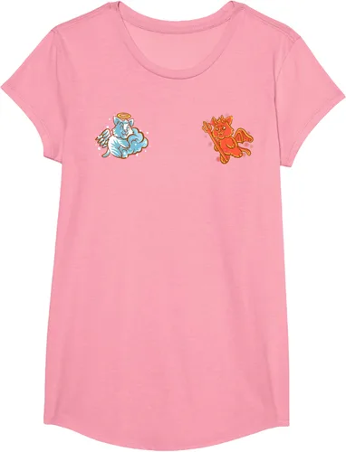 Vista 107 de Camiseta de gato ángel y diablo sentado en tu hombro Nerd Kitten, Negro