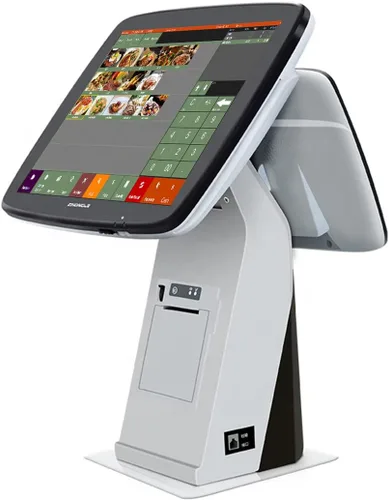 Vista 2 de Sistema de punto de venta de restaurante (POS), impresora térmica incorporada, cajón de efectivo, impresora de cocina, software POS sin tarifas