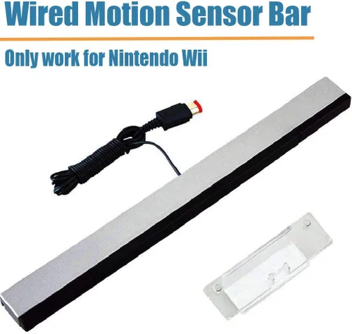 Vista 2 de SSIOIZZ Juego de cables de repuesto Wii 4 en 1, adaptador de corriente de CA Wii + convertidor Wii a HDMI + barra de sensor de movimiento con cable