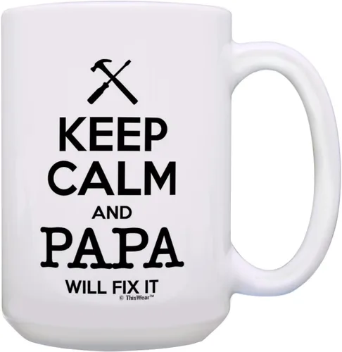 Vista 16 de Taza de té o café para regalo de cumpleaños con texto "Keep Calm and Nana Will Take Care of It", Rojo