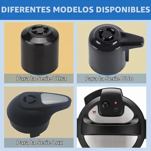 Vista 5 de Válvula de vapor con mango de liberación de vapor para olla instantánea de 3, 5, 6, 8 cuartos de galón, pieza de repuesto de válvula de olla a