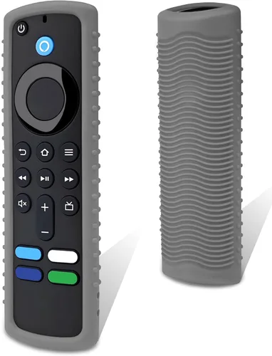 Vista 9 de Juego de 3 fundas de silicona para control remoto Fire TV Stick Soft washable silicone skin, compatible with most Fire TV 4K remotes, anti-slip