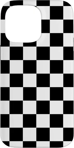 Vista 21 de Checked Chessboard Black Case for iPhone 17