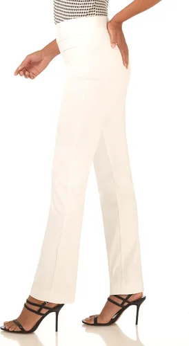 Vista 2 de Rekucci - Pantalones elegantes y rectos para mujer, fácil de ponerse para uso diario con control de barriga