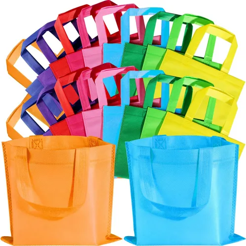 Vista 9 de SPERPAND 30 bolsas de regalo pequeñas con asas, bolsa de regalo de vacaciones, bolsas de regalo de fiesta, bolsas de regalos para niños, cumpleaños
