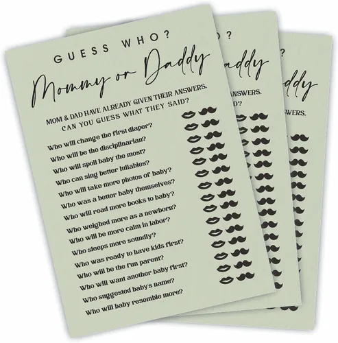 Vista 9 de NYCTUG 30 tarjetas de juego ABC para artículos de bebé, juego del alfabeto de relleno de 5 x 7 pulgadas para baby shower, revelación de género