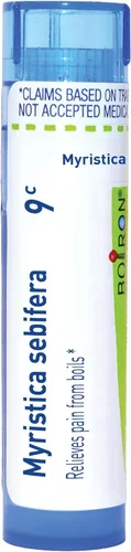 Vista 11 de Boiron Myristica Sebifera 30C para el dolor de forúnculos - 80 pellets Gránulos homeopáticos de medicina única para el dolor de forúnculos.