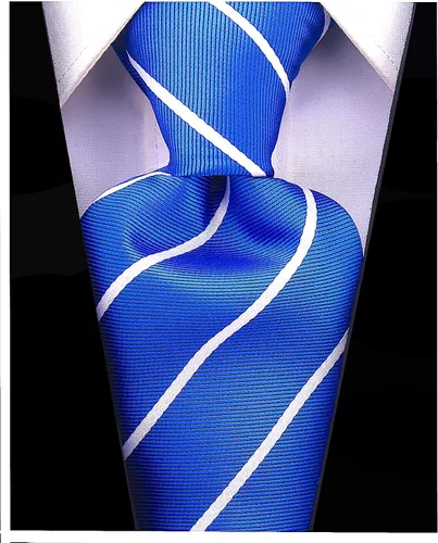 Vista 57 de Scott Allan - Corbatas de rayas para hombre - Corbata tejida para hombre