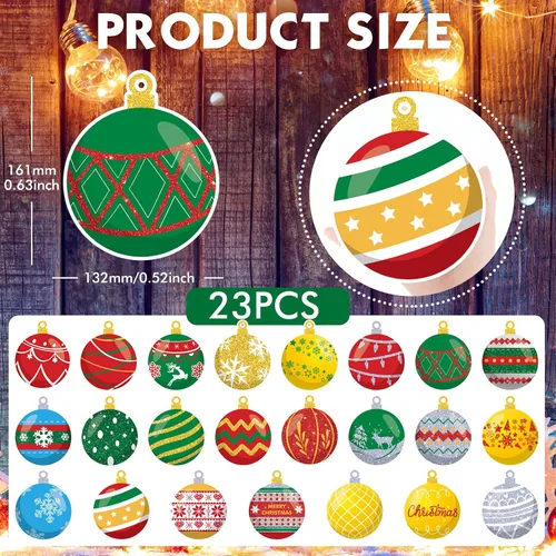 Vista 2 de Ferraycle - Decoración magnética navideña para puerta de garaje, diseño de Imanes de Navidad para automóvil, calcomanías para refrigerador, imán