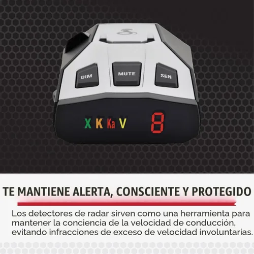 Vista 2 de Cobra RAD 350 Detector de Radar Láser - Largo alcance, filtro de alarma falsa, pantalla OLED, negro Pantalla OLED