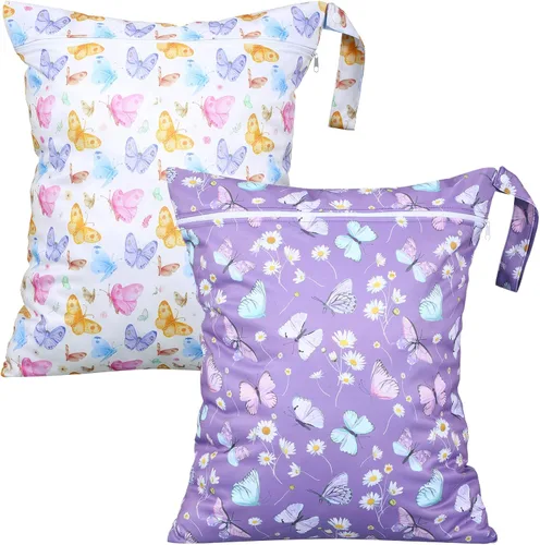 Vista 9 de Shappy 2 piezas de gran bolsa de lavandería de viaje, lavable, impermeable, húmeda y seca, gran bolsa de ropa sucia para baño, entrenamiento