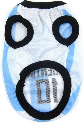 Vista 3 de GabeFish Camiseta de la Copa Mundial para Perros Mascotas Camiseta de Fútbol Deportivo de Fútbol Chaleco de la Selección Nacional de Gato