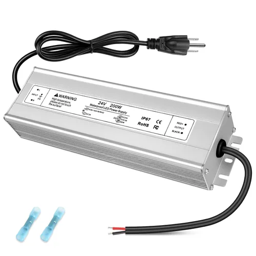 Vista 17 de Fuente de alimentación LED de 24 V, controlador LED de 3.3A 80 W impermeable IP67, convertidor de fuente de alimentación de 90-265 V CA a 24 V CC