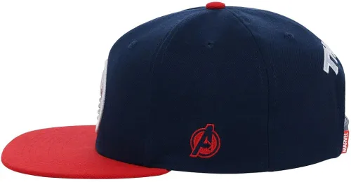 Vista 6 de Marvel Thor Adulto Moda Ajustable Snapback Flat Bill Cap dkgryrojo, Punto bajo gris oscurorojo