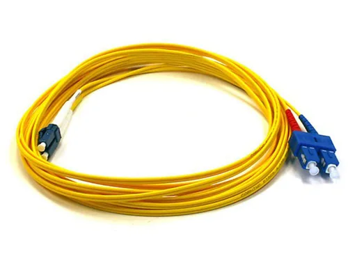 Vista 6 de Monoprice Cable de fibra óptica, LC/SC, modo único, dúplex - 9.8 ft (tipo 9/125) - amarillo