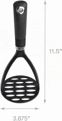 Vista 2 de Cooking Light Triturador de papas, resistente y resistente al calor, seguro para utensilios de cocina antiadherentes, accesorio de nailon de agarre