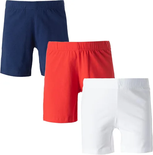 Vista 5 de MY WAY - Pantalones cortos de ciclismo para niña (algodón, 3 unidades, tallas 2-16)
