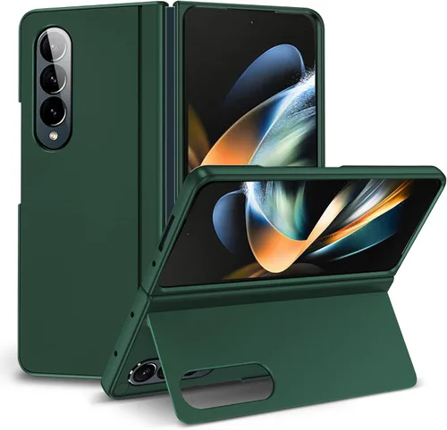 Vista 8 de Funda para Samsung Galaxy Z Fold 4 [soporte magnético oculto], Z Fold 4 0.18 oz Kickstand Funda para teléfono delgada y dura PC parachoques a prueba