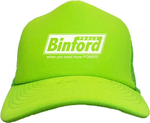 Vista 21 de Binford Tools - Sombrero de camionero divertido de dos tonos para TV Parody Beige/Marrón