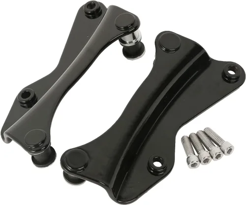 Vista 7 de Respaldo desmontable TCMT para pasajero con portaequipajes y kit de accesorios de acoplamiento de 4 puntos para Harley Touring 2009-2020 Estilo D