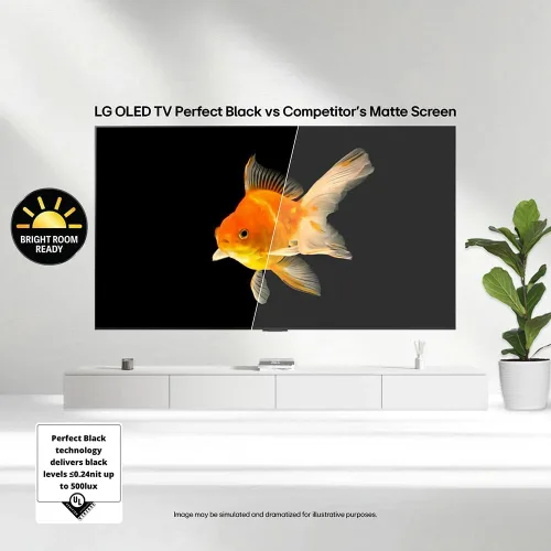 Vista 6 de LG OLED42C5PUA 42" OLED evo 4K UHD Smart WebOS TV 2025 Bundle con SKM1 2.0 Ch. Barra de sonido compacta de 37"-70", soporte de pared para TV