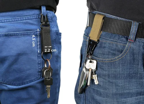 Vista 9 de Ginwee Paquete de 3 cinturones tácticos, estilo militar, correa de malla de malla resistente de liberación rápida con hebilla de metal para hombres