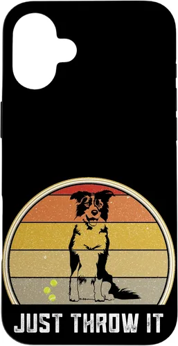 Vista 22 de iPhone 16 Just Throw It Border Collie Women Men Herding Dog Ball Fetch Case