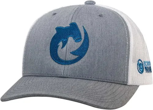 Vista 6 de Sombrero de camionero de buceo con tiburón: Snapback ajustable para hombre, para pesca, pesca submarina
