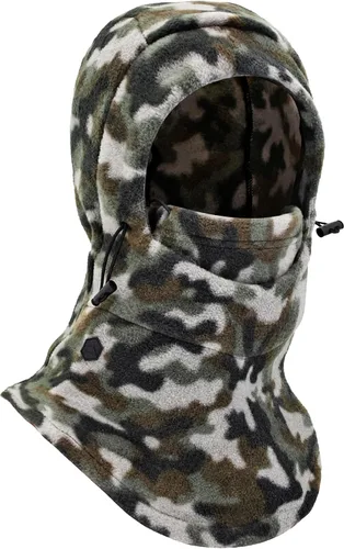 Vista 12 de Tough Headwear Pasamontañas de forro polar - Cubierta facial resistente al viento - Máscara de esquí para equipo de clima frío - Accesorios de Negro