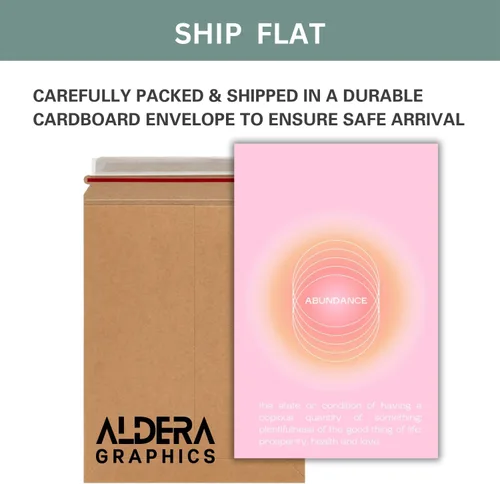 Vista 9 de Abundance - Póster estético de aura en degradado, arte de pared espiritual, arte de pared moderno, aura rosa, impresión de degradado de regalo
