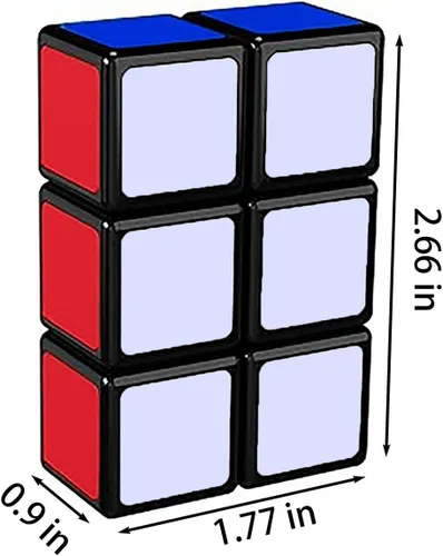 Vista 3 de 1x2x3 Speed Cube QiYi Toys Magic Speed Cube Puzzles Negro