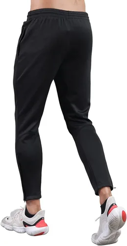 Vista 2 de Shinestone Pantalones deportivos, Hombres Atleta Deportes Jogger Entrenamiento Pista Fitness Casual Pantalones Pantalones con Cremallera Bolsillos