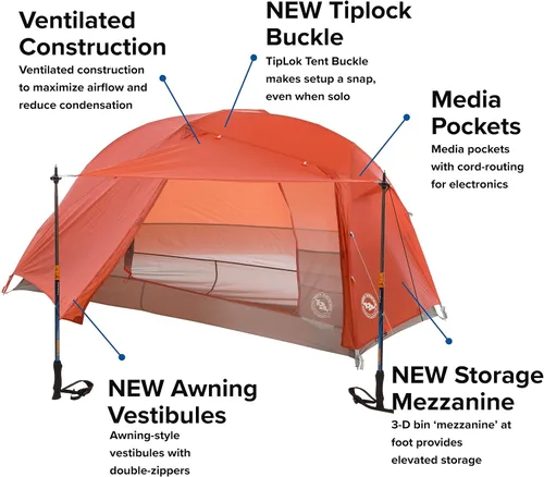 Vista 3 de Big Agnes Copper Spur HV UL - Tienda de campaña ultraligera para mochileros