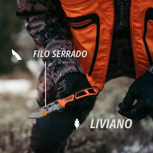 Vista 9 de Gerber Gear Randy Newberg EBS - Cuchillo de caza duradero y liviano con cuchillas intercambiables - Cuchillo premium para el campo para Naranja