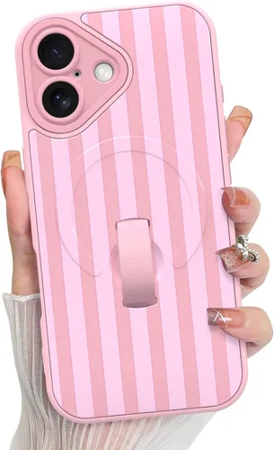 Vista 70 de KANGHAR Compatible con iPhone 17 Pro Case Spot Pattern - Negro Mancha rosada negra