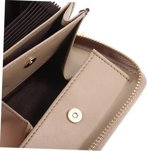Vista 4 de EXCEART Cartera Billeteras De Hombres Cuero Original Moda Bolsa Cambio de Almacenamiento Bolsa para Tarjetas Organizador Portátil Titular de Crédito