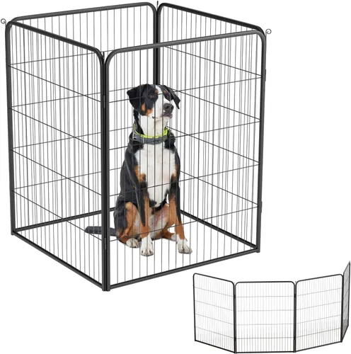 Vista 25 de BestPet Extensión de corral para perros 32 pulgadas, 2 paneles Corral resistente para mascotas con ejercicio de metal Paneles de cerca