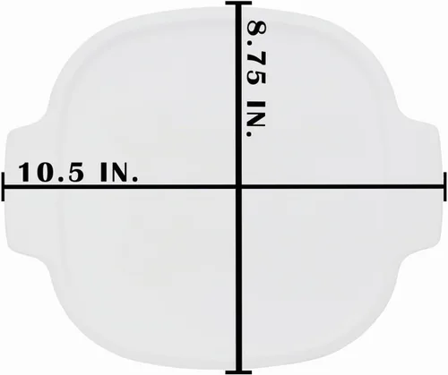 Vista 3 de CorningWare Tapas de plástico blancas A-2-PC de 2 cuartos y 3 cuartos