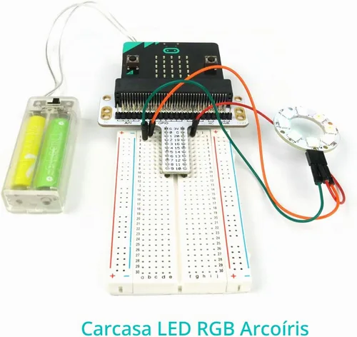 Vista 5 de ELECFREAKS Microbit Starter Kit 24 accesorios Micro:bit Basic Coding Electronics Kit Kit de aprendizaje Microbit Makecode con manual de orientación