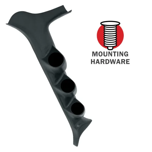 Vista 7 de MaxTow Paquete de medidor diésel compatible con Ford F-250 F-350 7.3L Power Stroke 1992-1997 - Negro y verde 60 PSI Boost, pirómetro de 1500F EGT